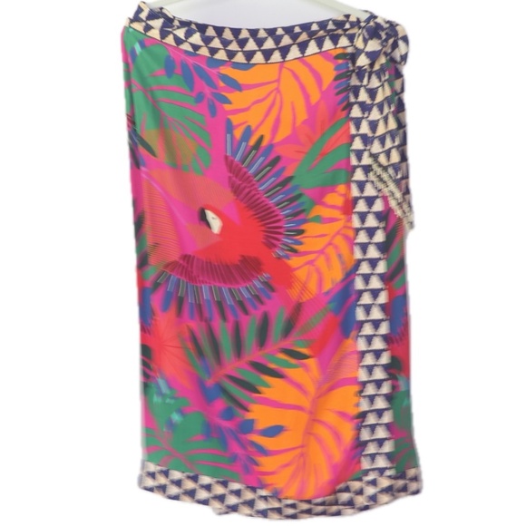 Quintana Wrap Midi Skirt (Farm Rio for Anthropologie) - Picture 2 of 5